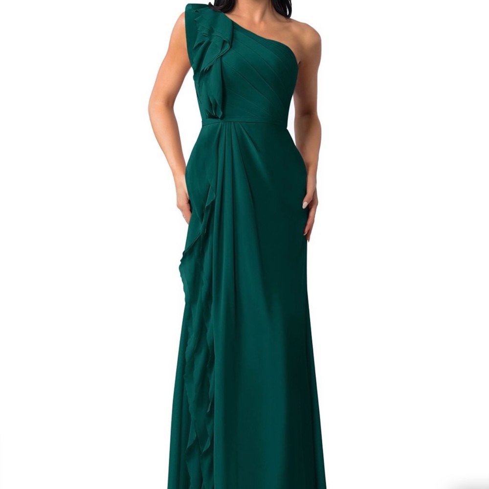 Azazie Sharon Pine Bridesmaid Gown